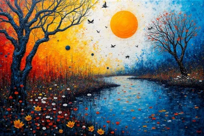 peinture artistique très colorées mêlant le bleu31.jpeg